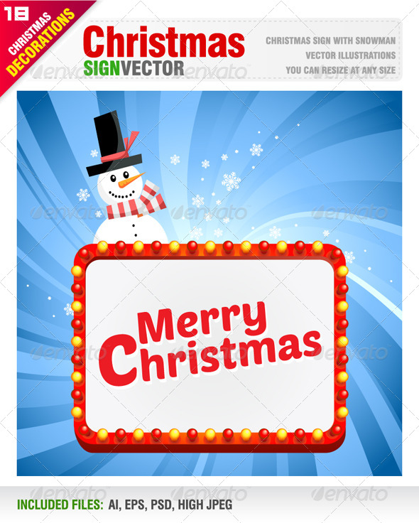 Christmas Sign - Christmas Seasons/Holidays