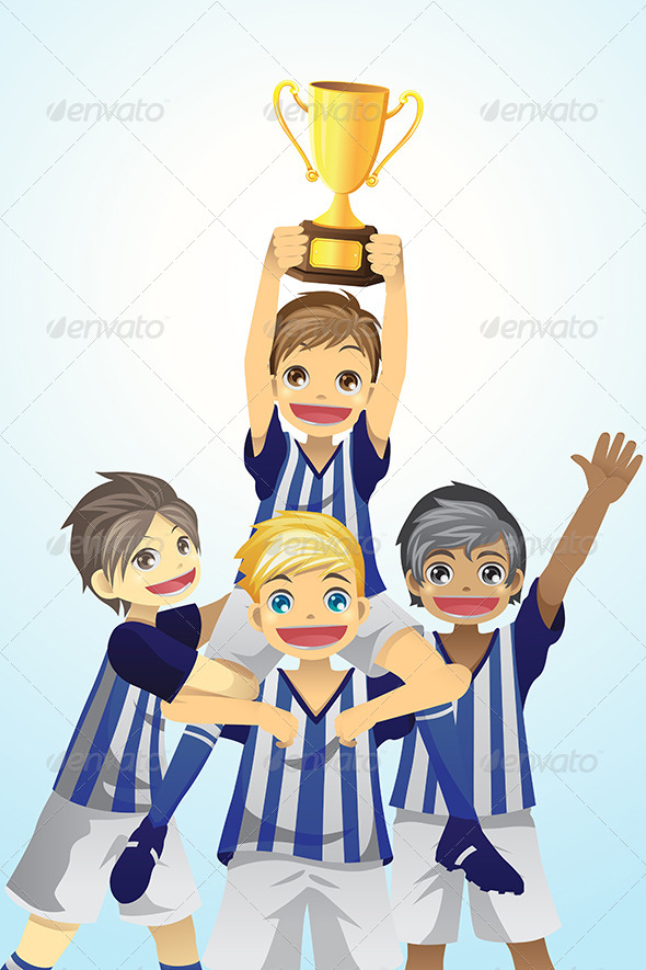 Sport Kids Lifting Trophy - Sports/Activity Conceptual
