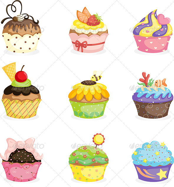 Cupcakes - Food Objects