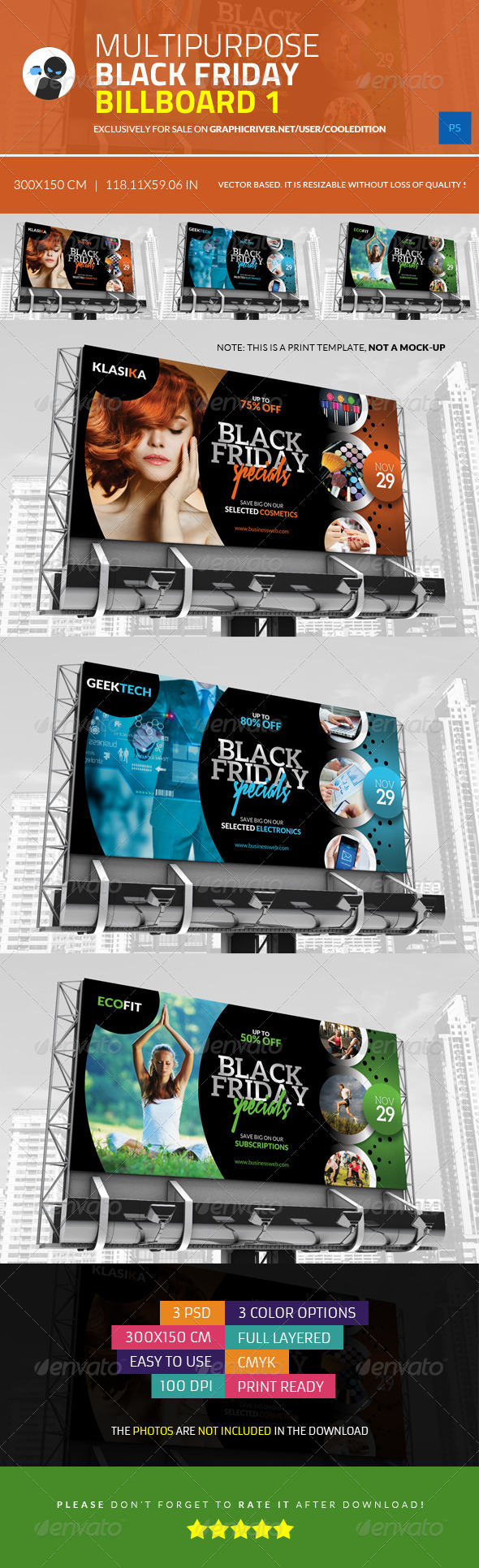 Multipurpose Black Friday Billboard 1 - Signage Print Templates