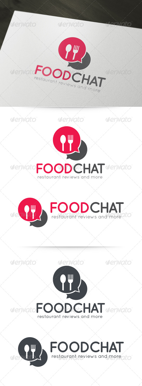 Food Chat Logo - Food Logo Templates