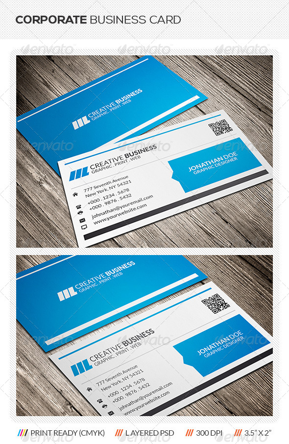 Corporate Business Card - Corporate Business Cards