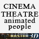 Cinema Theater with Animated People - VideoHive Item for Sale