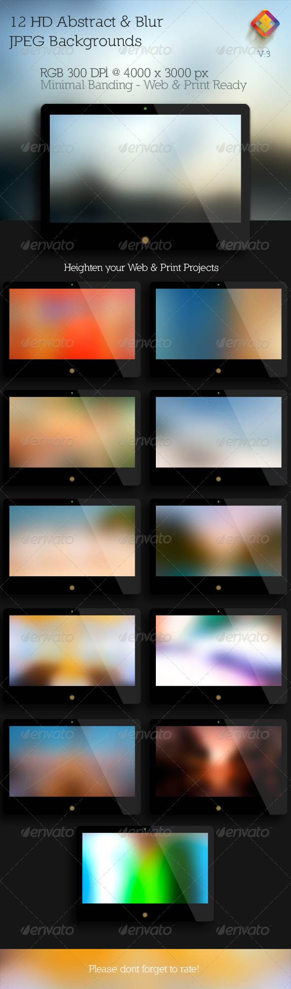 Abstract & Blur Backgrounds V.3 - Abstract Backgrounds