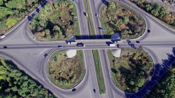 Highway Intersection From the Air alt