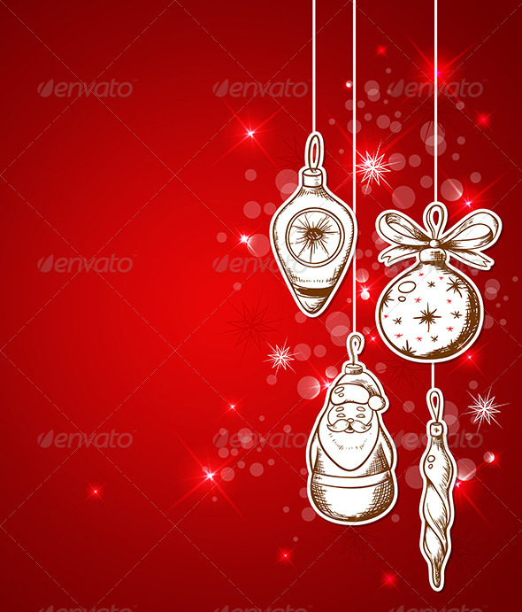 Red Christmas Background - Christmas Seasons/Holidays