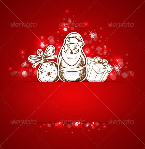 Background with Santa Claus - Christmas Seasons/Holidays