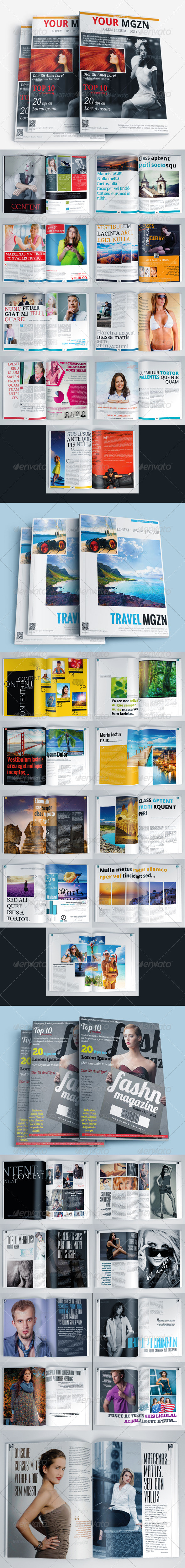 Magazine Template Bundle Vol.6 - Magazines Print Templates