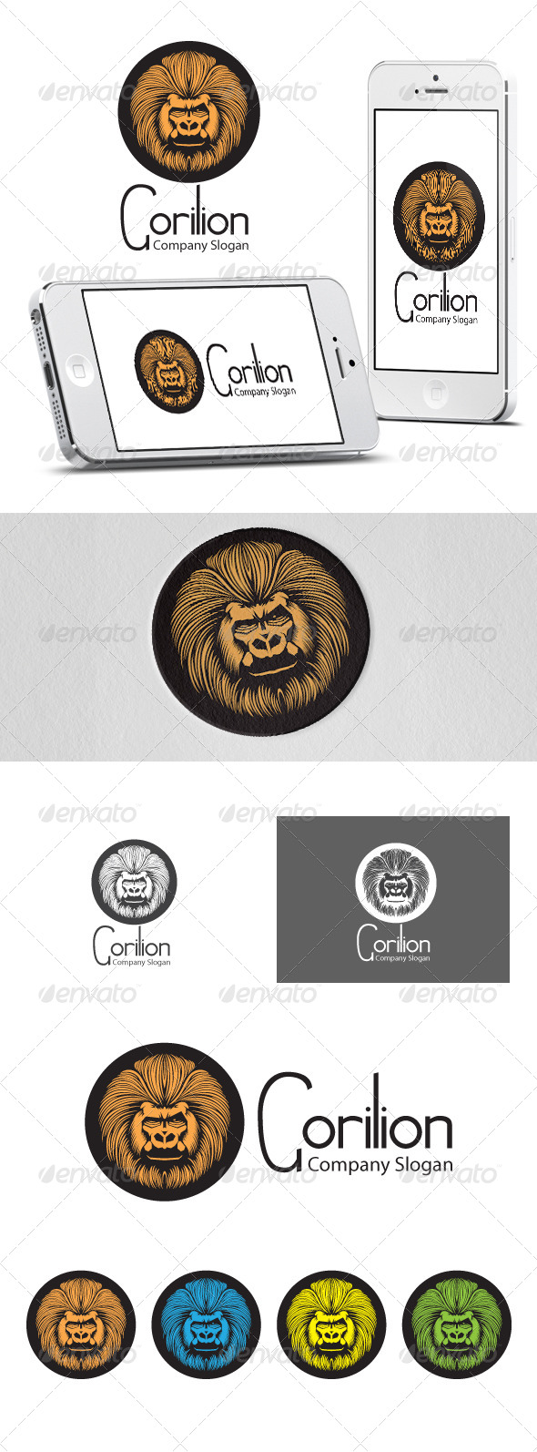 Gorilion - Cool Logo Template - Animals Logo Templates