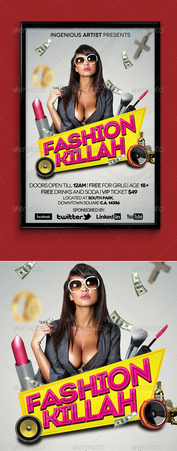 Fashion Killah Party Flyer - Clubs & Parties Events