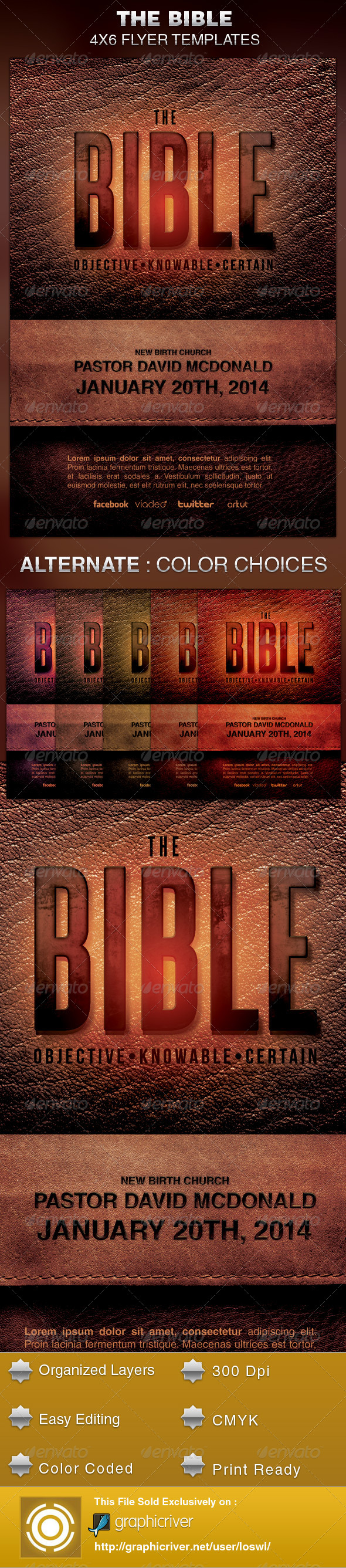 The Bible Church Flyer Template - Church Flyers