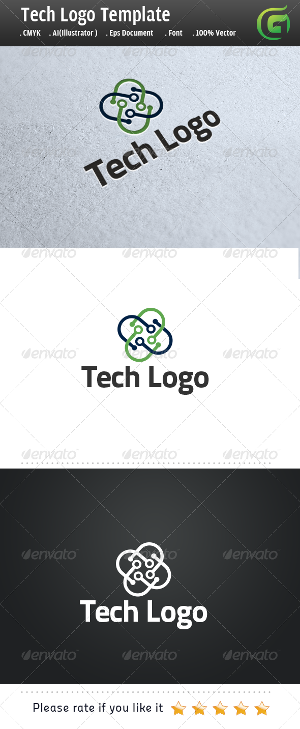 Tech Logo - Symbols Logo Templates