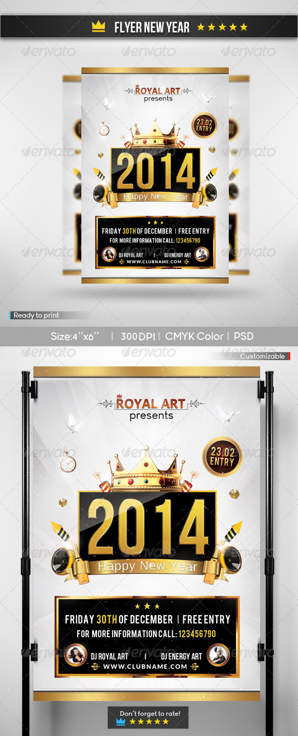 Flyer New Year - Clubs & Parties Events