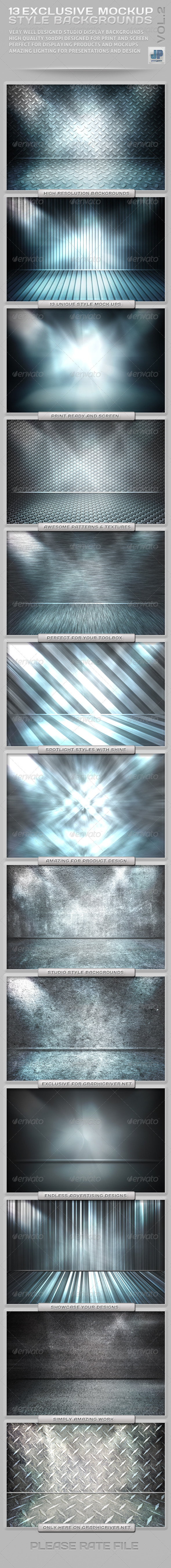 Empty Room Mock Up Backgrounds Vol 2 - Backgrounds Graphics