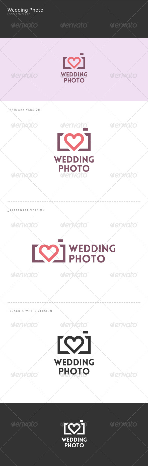 Wedding Photo Logo - Objects Logo Templates