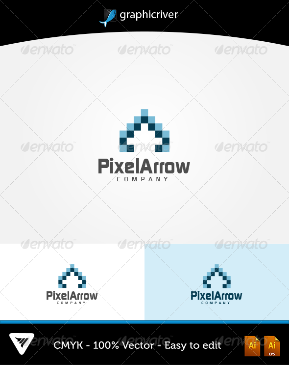 PixelArrow Logo - Logo Templates