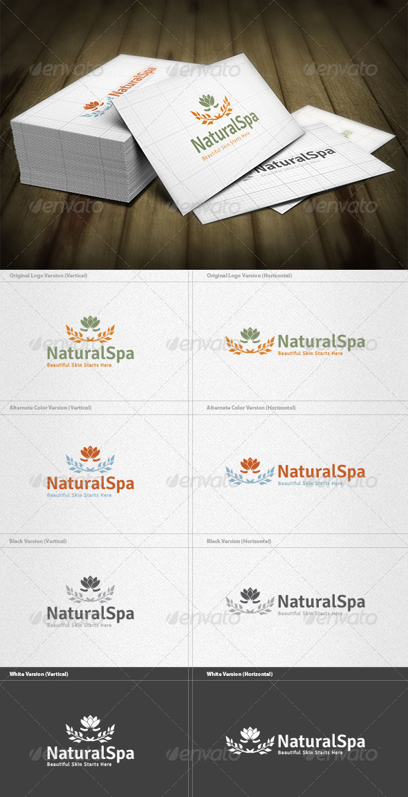 Natural Spa Logo - Nature Logo Templates