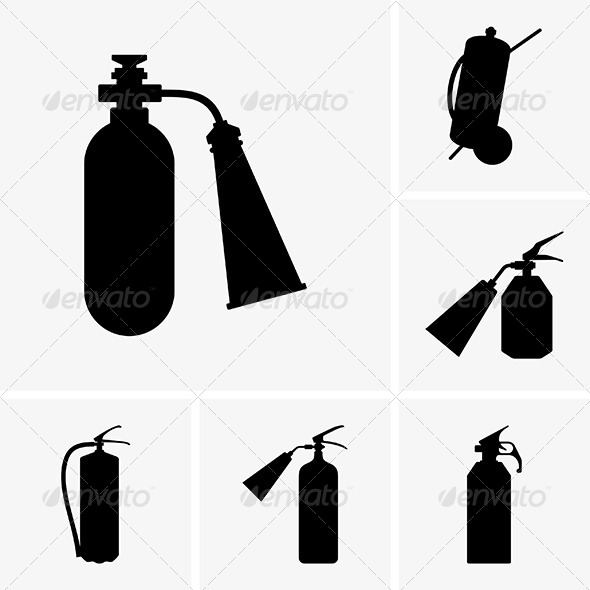 Fire Extinguishers - Man-made Objects Objects