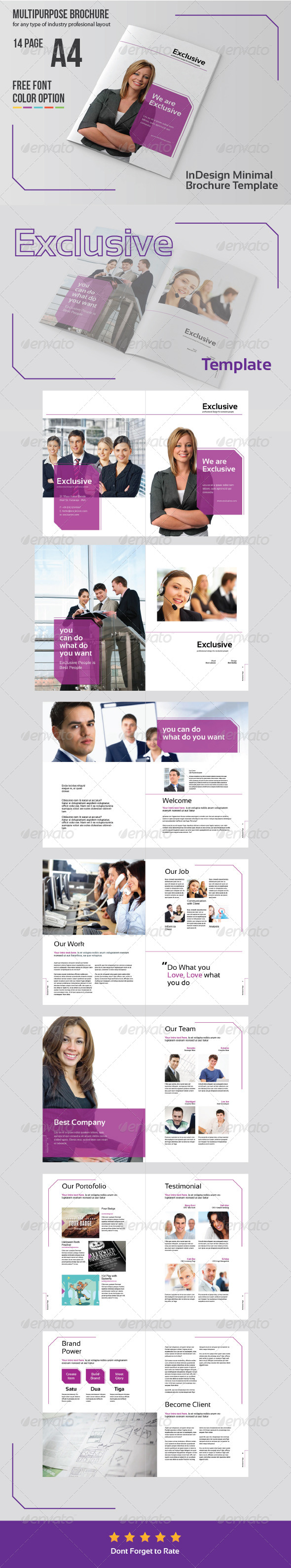 Multipurpose Business Brochure Template - Corporate Brochures