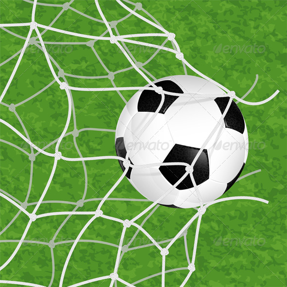 Soccer Ball in Net - Sports/Activity Conceptual