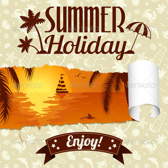 Summer Poster - Travel Conceptual