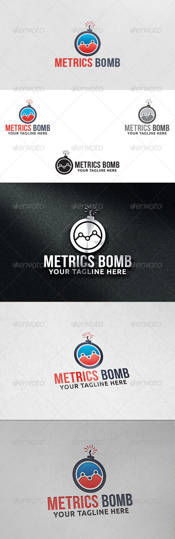 Metrics Bomb - Logo Template - Objects Logo Templates