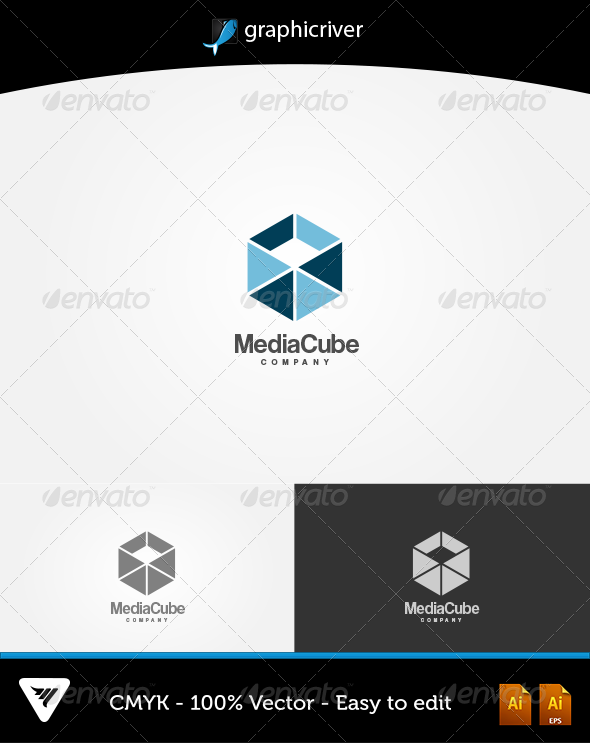 Media Cube Logo - Logo Templates