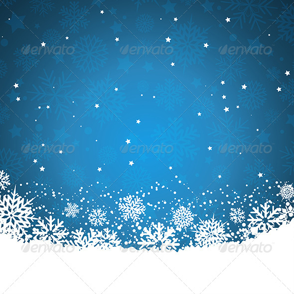 Snowflakes and Stars - Christmas Seasons/Holidays
