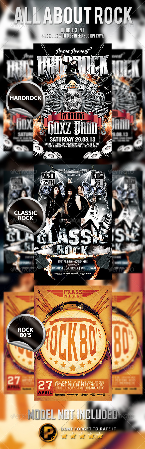 All About Rock - Bundle 3 In 1 - Concerts Events