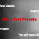 Noise Glitch Text Presets MOGRT - VideoHive Item for Sale