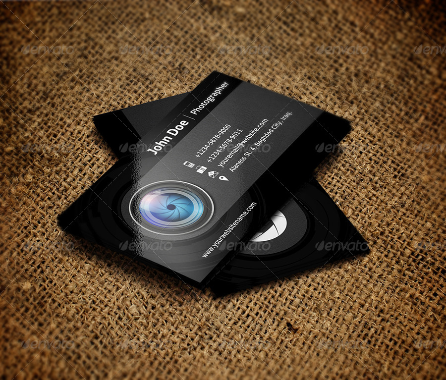 Photographer Business Card Template Vol.3, Print Templates | GraphicRiver