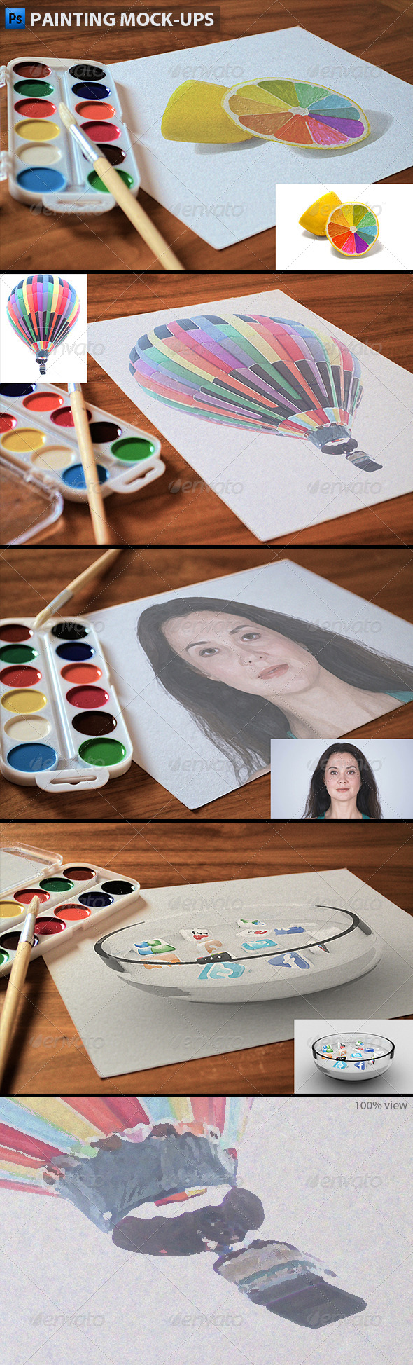 Painting Mock-ups - Product Mock-Ups Graphics