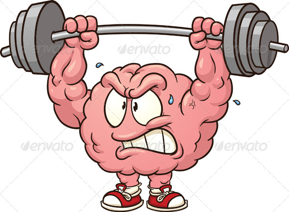 Weightlifting Brain - Health/Medicine Conceptual