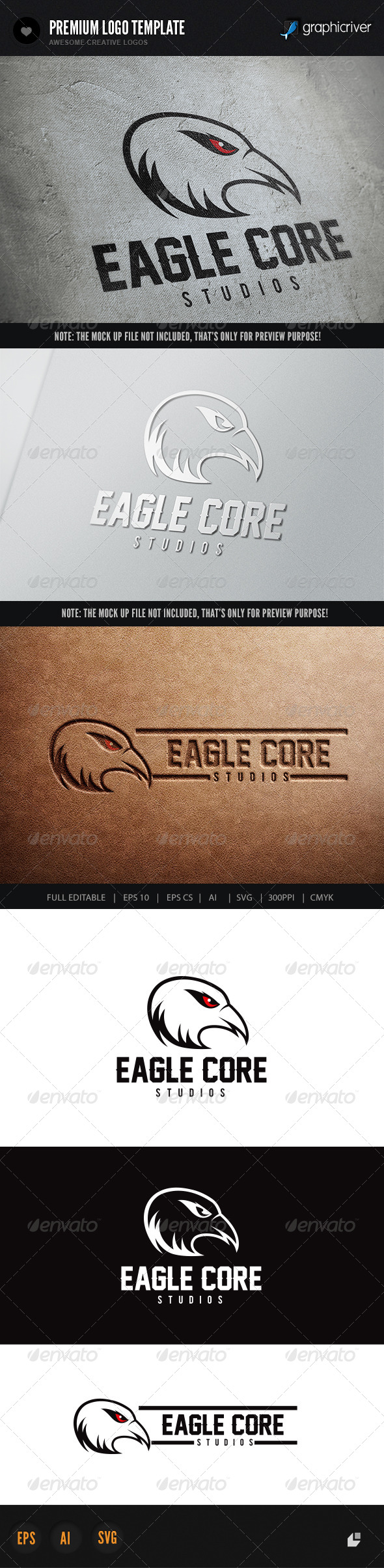 Eagle Core - Crests Logo Templates