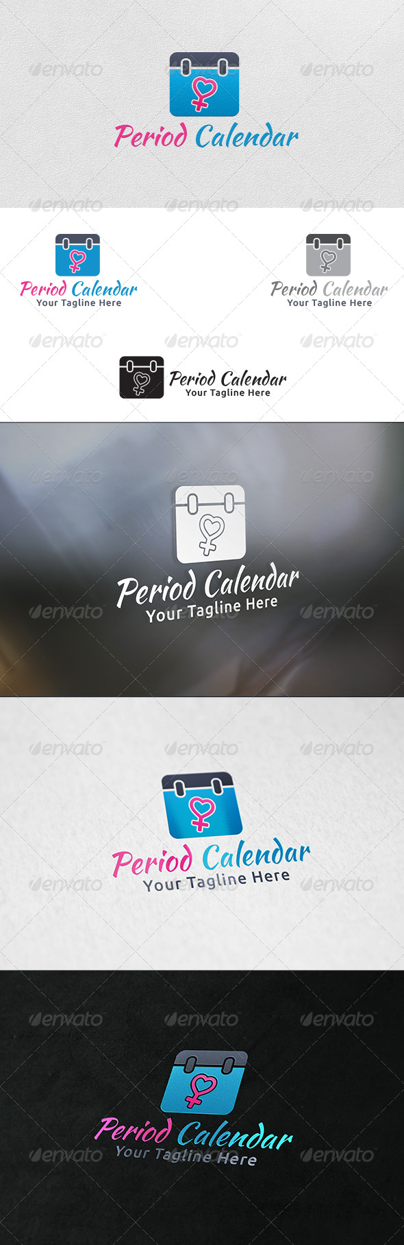 Period Calendar - Logo Template - Symbols Logo Templates