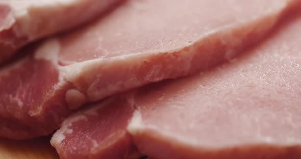 Fresh raw pork meat close up alt