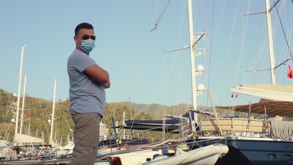 Man with Sailing Yachts