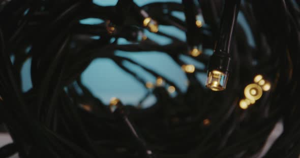 Fairy Lights Lying on Tabletop alt