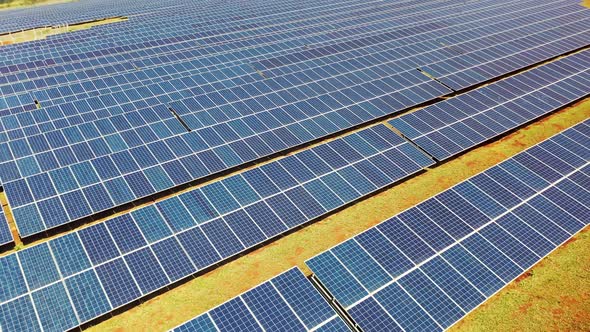 Alternative energy generation. Photovoltaic solar panels field. alt