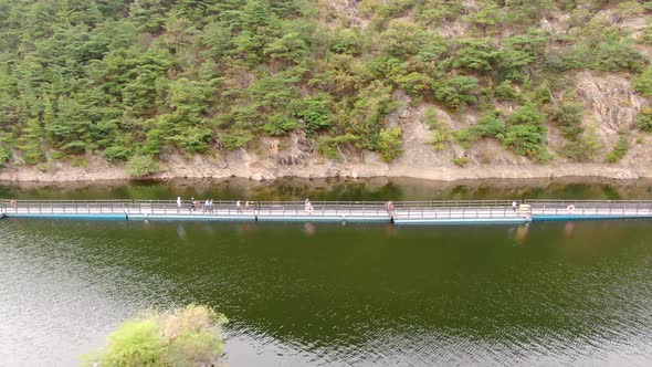 Gumi City Gyeongbuk Provincial Park Geumosan Bridge