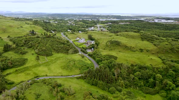 Aerial View of the Fintra Road By Killybegs County Donegal Ireland alt