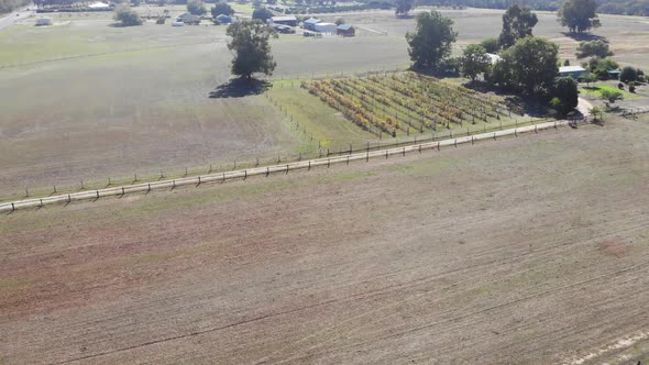Aerial View of a Open Field in Australia