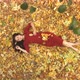 Girl among Yellow Leafs - VideoHive Item for Sale