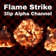 Flame Strike 3CLip Alpha - VideoHive Item for Sale