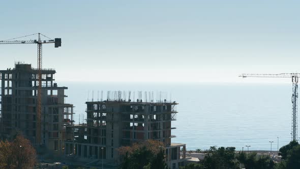 Construction of a House By the Sea