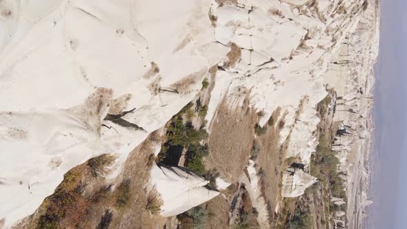 Vertical Video Cappadocia Landscape Aerial View alt