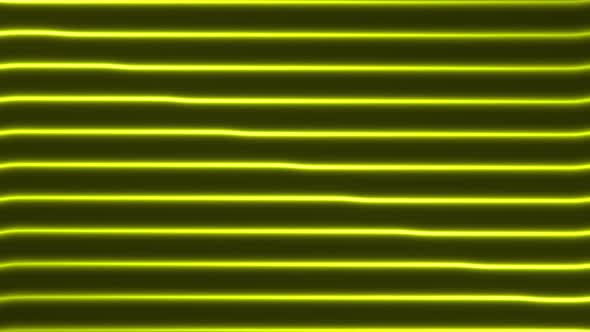 Abstract Yellow Line Waves Loop Background