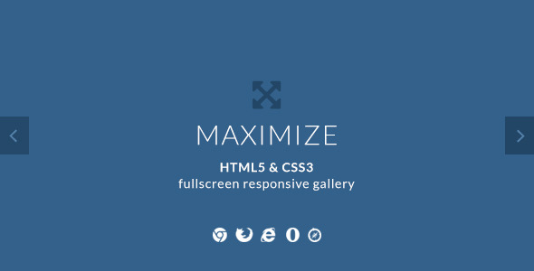 Maximize - HTML5 & CSS3 Fullscreen Image Gallery