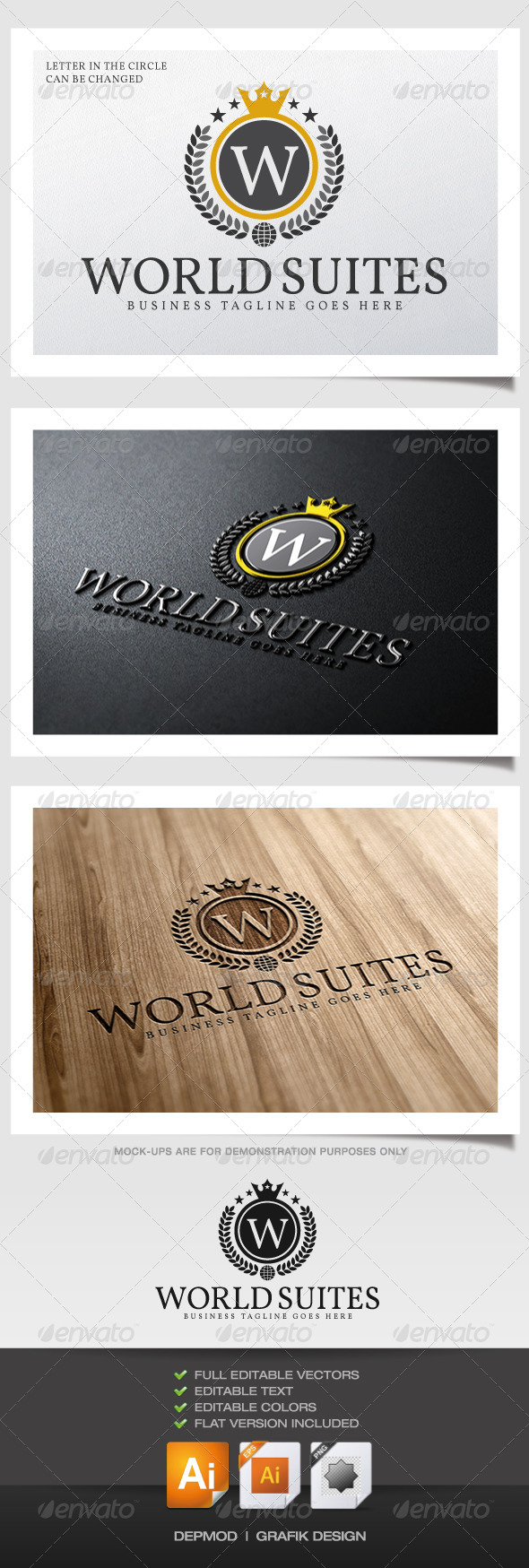 World Suite Logo - Crests Logo Templates
