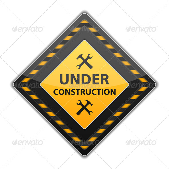 Under Construction Sign - Objects Vectors